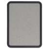 Quartet Granite Gray Tack Board 36"x24", Black 699370
